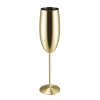 Verre à champagne en acier inoxydable - doré