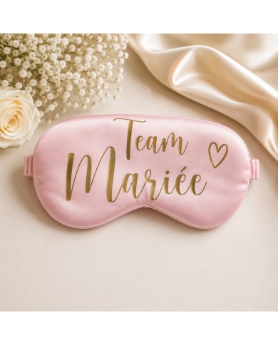 Masque de sommeil 'Team Mariée'