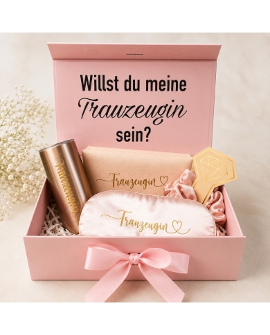 Boîte cadeau - Demander a la témoin - or