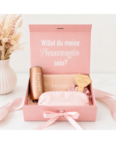 Boîte cadeau - Demander a la témoin - blanc