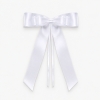 Antennenschleifen Satin/Organza  - Weiss (4er Set)