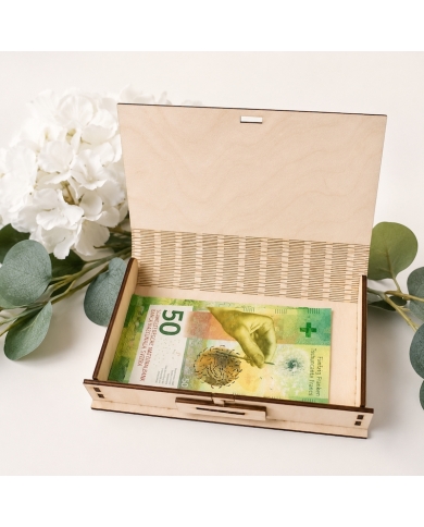 Cashbox 'Livre' bois
