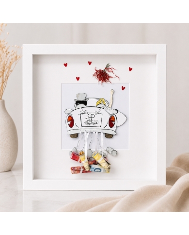 3D Cadre photo 'Just Married'