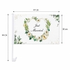 Drapeau voiture 'Just Married' - Fleurs