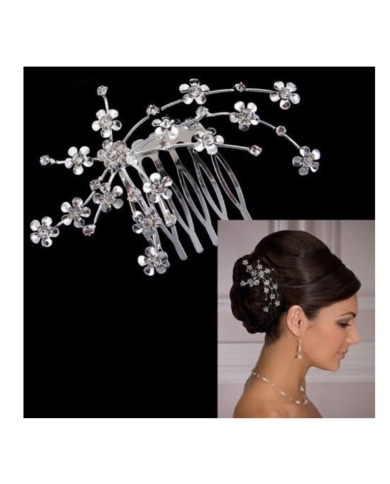 Peigne mariage 'Fleurs'