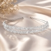 Haarreif / Tiara 'Two Crystal'