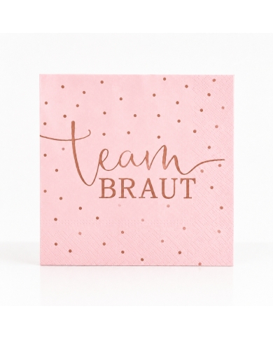 10 Serviettes 'Team Braut'