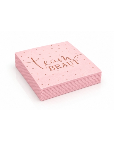 10 Serviettes 'Team Braut'