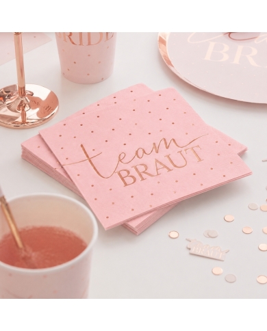 10 Serviettes 'Team Braut'