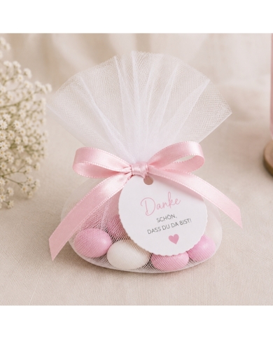 10 Ronds de tulle - blanc