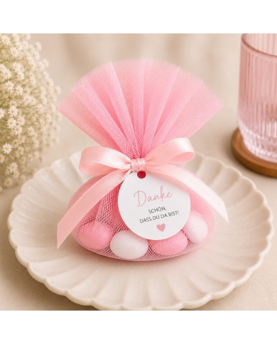 10 Ronds de tulle - rose
