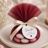 10 Ronds de tulle - bordeaux