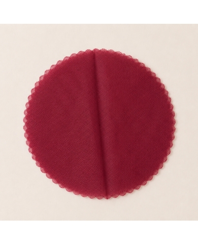 10 Ronds de tulle - bordeaux
