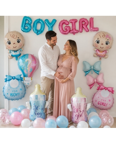 Ballon-Set 'Gender Reveal' (11 Stück)