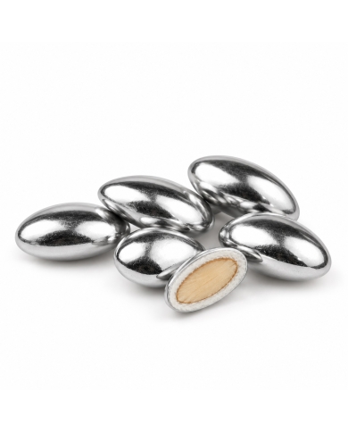 Hochzeitsmandeln 'Buratti' - Silber (Glutenfrei)