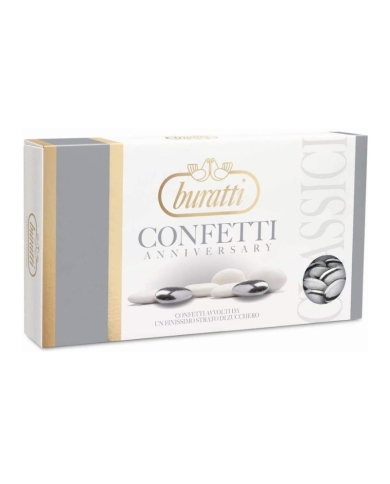 Hochzeitsmandeln 'Buratti' - Silber (Glutenfrei)