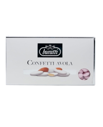 Hochzeitsmandeln 'Buratti' - Rosa (Glutenfrei) - 500g
