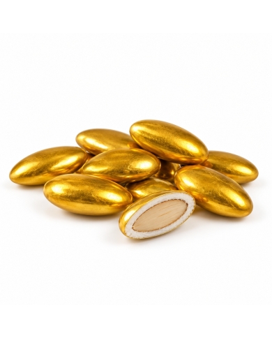 Hochzeitsmandeln 'Buratti' - Gold (Glutenfrei) - 500g