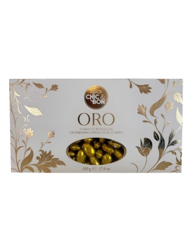 Hochzeitsmandeln 'Buratti' - Gold (Glutenfrei) - 500g