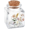Korkenglas mit Blumendesign