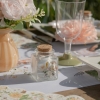 Korkenglas mit Blumendesign