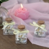 Korkenglas mit Blumendesign