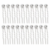 20 Barrette Épingle 'Strass'