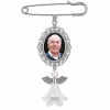 Mémorial de charm pour le bouquet de la mariée 'Angel' - blanc