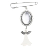 Mémorial de charm pour le bouquet de la mariée 'Angel' - blanc