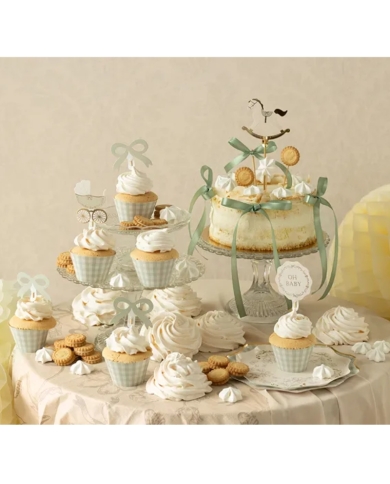 Babyparty - Cupcake Set 'Oh Baby' (6 Stück) - The Weddingshop