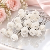 20 Barrette Épingle 'Rose avec strass'