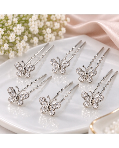 20 Barrette Épingle 'Papillon'