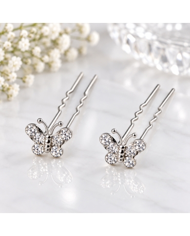 20 Barrette Épingle 'Papillon'