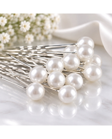 20 Barrette Épingle 'Perles'