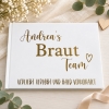 Gästebuch 'Braut Team' - personalisiert