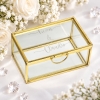 Personalisierte Ringbox aus Glas