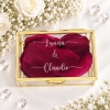 Personalisierte Ringbox aus Glas