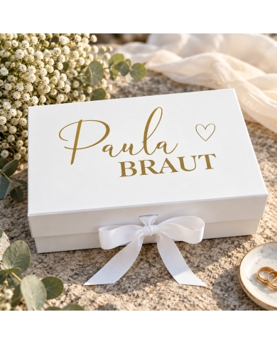 Boîte cadeau 'Mariée' personnalisé