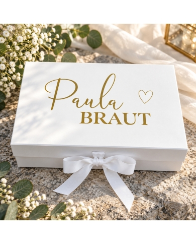 Boîte cadeau 'Mariée' personnalisé