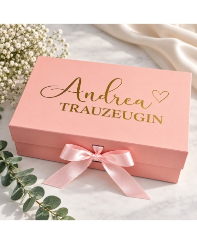 Boîte cadeau 'Témoin' personnalisé