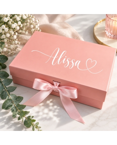 Geschenkbox personalisiert in Gold & Weiss