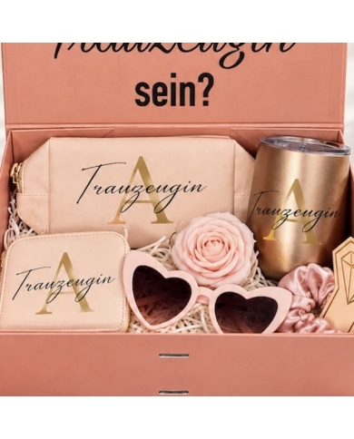 Geschenkbox personalisiert Gold & Schwarz