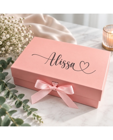 Geschenkbox personalisiert Gold & Schwarz
