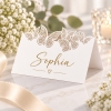 Cartes de table 'Papillons' - blanc (10 pièces)