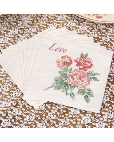 Servietten 'LOVE' (20 Stück)