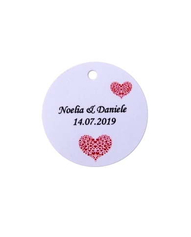 Pendentif personnalisé 'Coeurs'