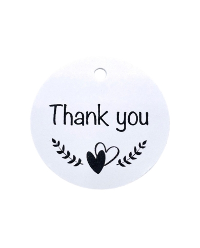 Anhänger 'Thank you' (10 Stück)