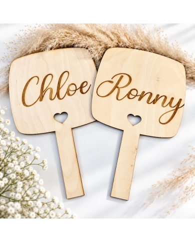 Holztafeln personalisiert