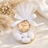 Cadeau d'invité avec tulle et nœud 'Ange' personnalisé