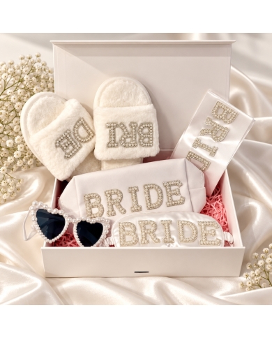 Boîte cadeau 'Bride perles'